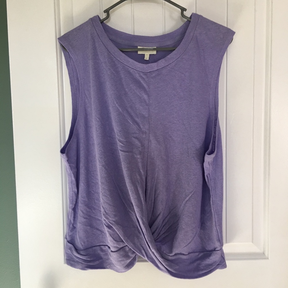 COPY - NWT Anthropologie Sleeveless Lavender Twisted Top